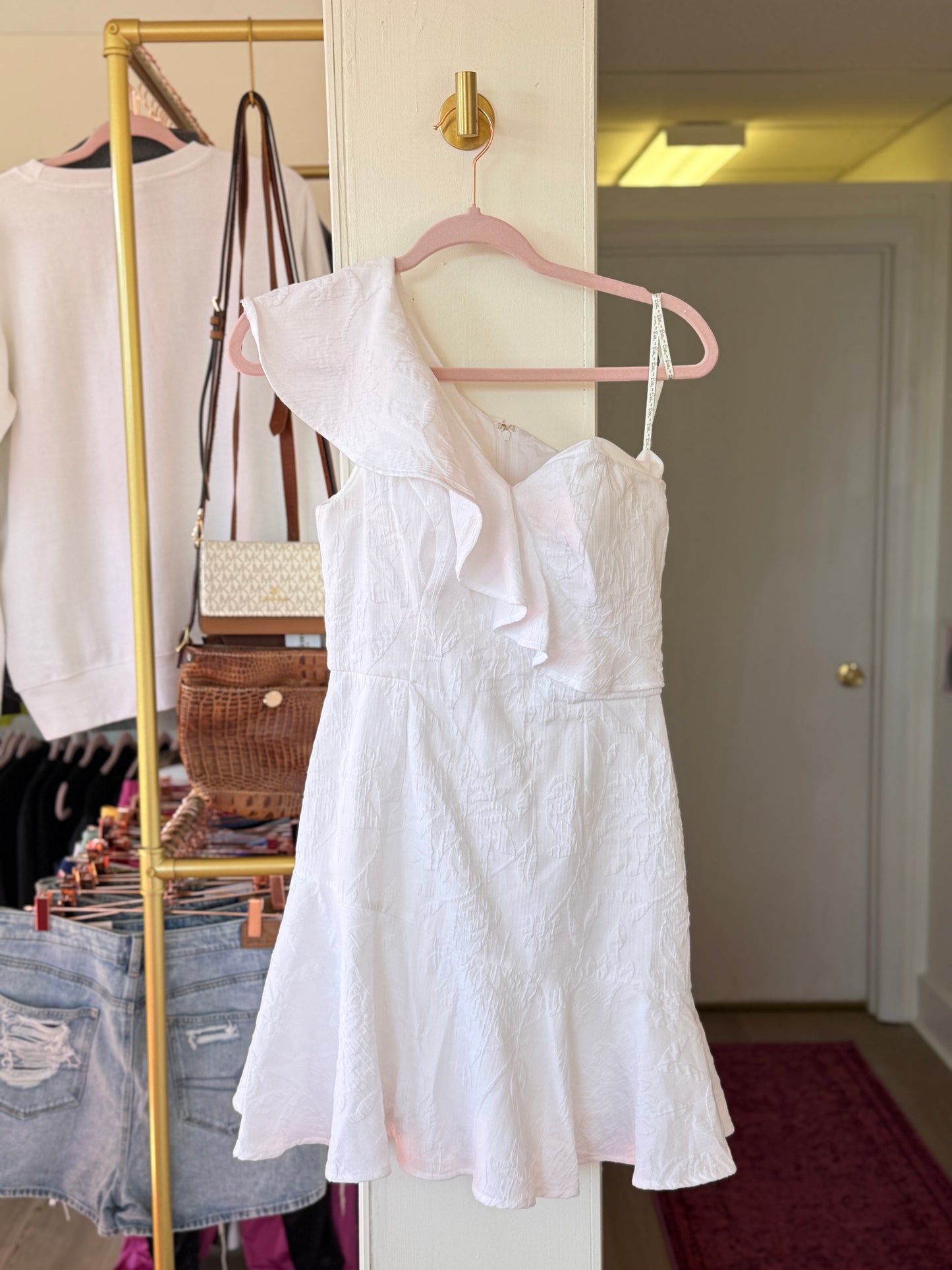 Lilly Pulitzer 00 Ariana One Shoulder Romper