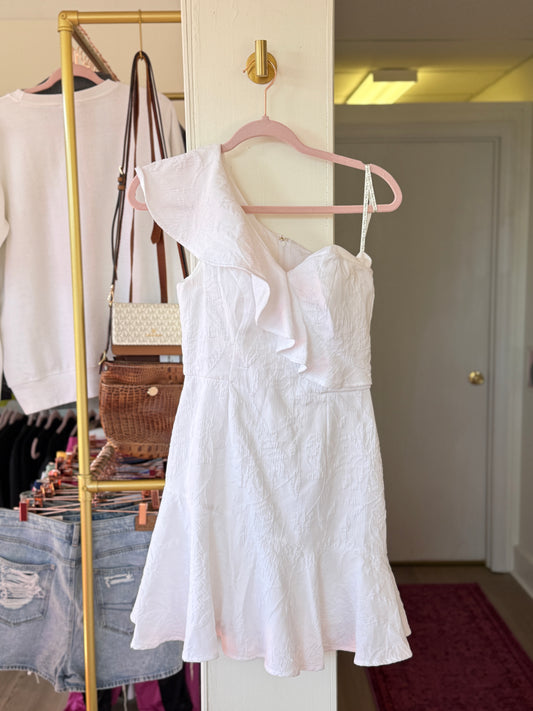 Lilly Pulitzer 00 Ariana One Shoulder Romper