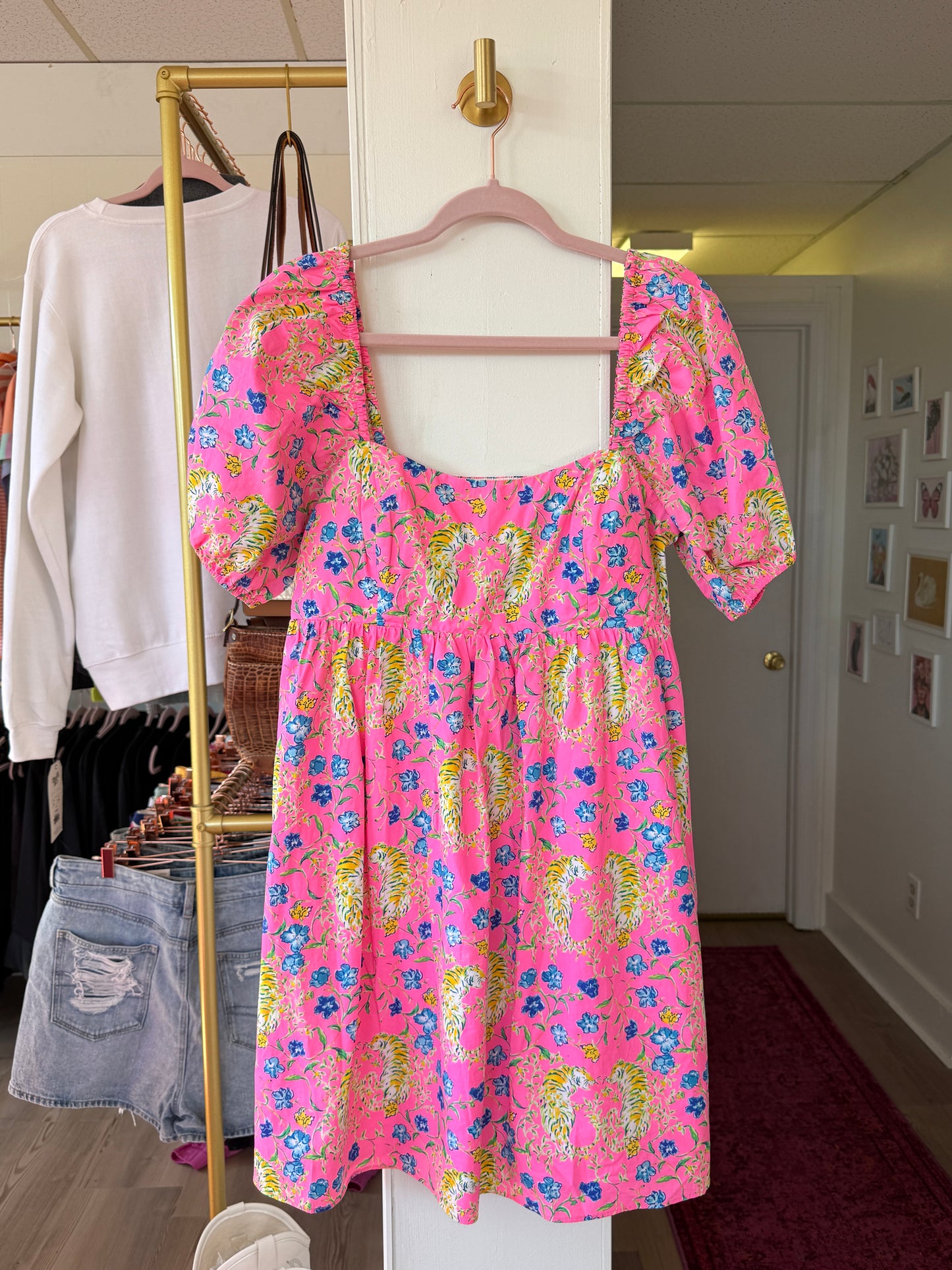 Lilly Pulitzer 8 Tigress Garden Kay Babydoll Dress