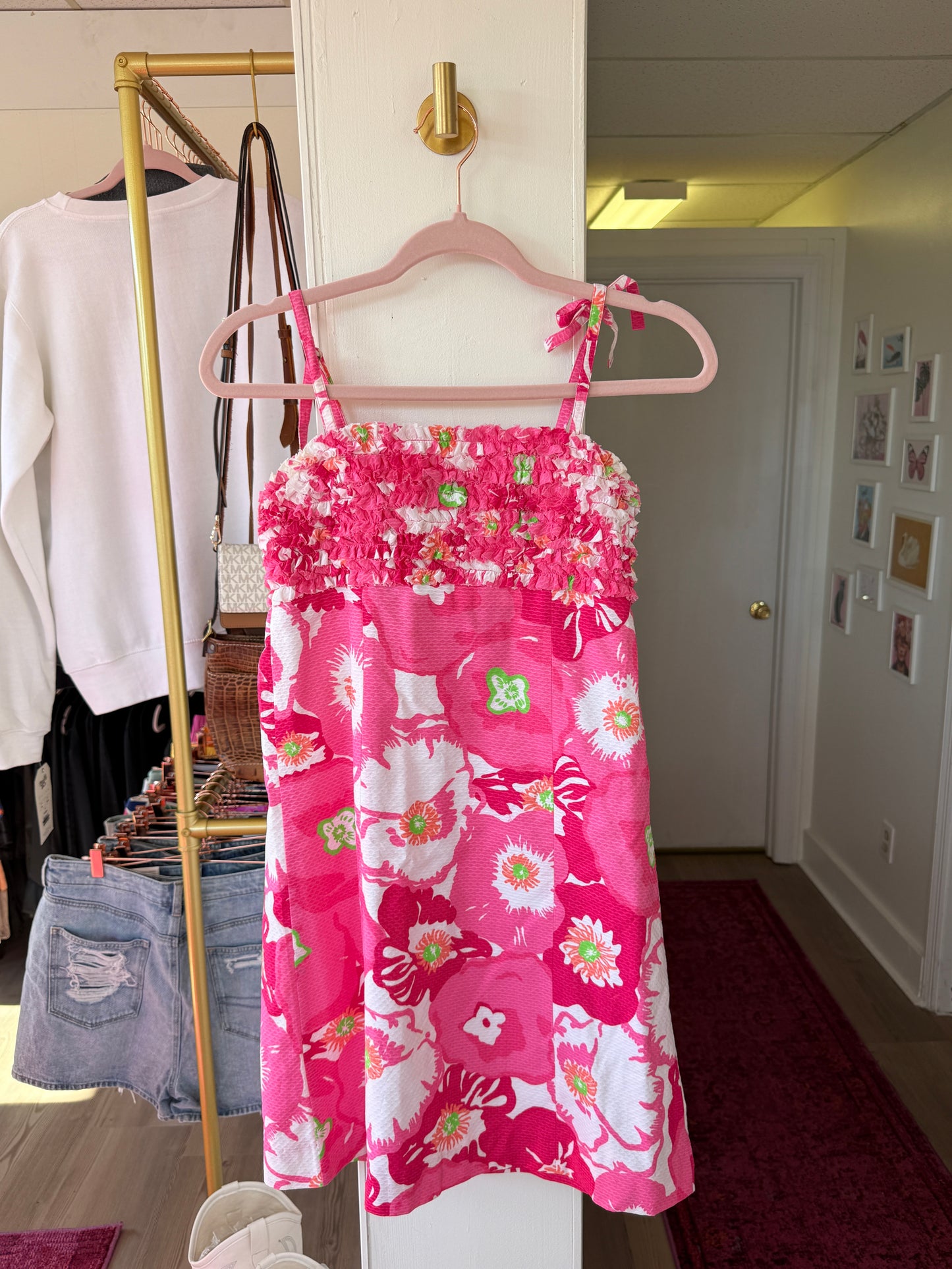 Lilly Pulitzer Y16 Cherry Begonias Dress